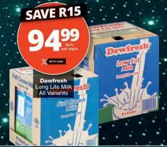 Checkers Dewfresh Long Life Milk offer
