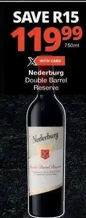 Checkers Nederburg Double Barrel Reserve offer