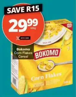 Checkers Bokomo Corn Flakes Cereal offer