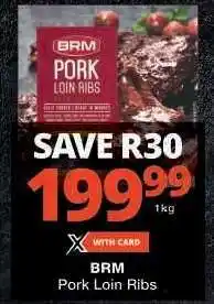 Checkers BRM Pork Loin Ribs offer