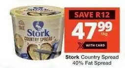 Checkers STORK COUNTRY SPREAD 40% FAT SPREAD offer