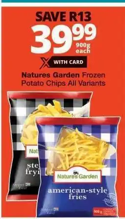 Checkers Natures Garden Frozen Potato Chips offer