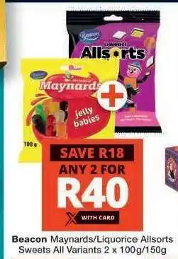 Checkers Beacon Maynards/Liquorice Allsorts Sweets offer