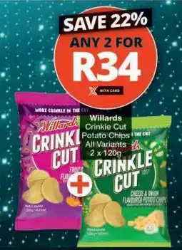 Checkers Willards Crinkle Cut Potato Chips offer