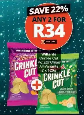 Checkers Willards Crinkle Cut Potato Chips offer