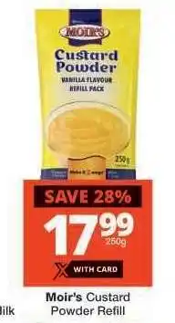 Checkers Moir's Custard Powder Refill offer