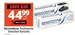 Checkers SENSODYNE TOOTHPASTE offer