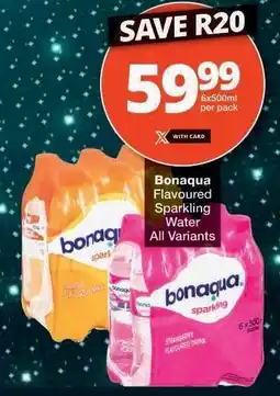 Checkers Bonaqua Flavoured Sparkling Water offer
