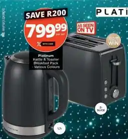 Checkers Platinum Kettle & Toaster Breakfast Pack offer