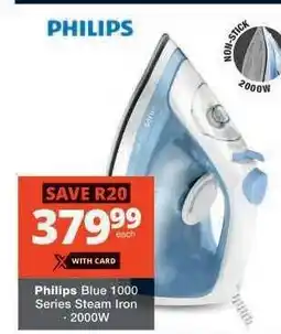 Checkers Philips Blue 1000 Series Steam Iron offer