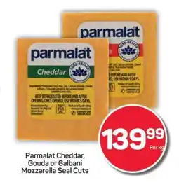 Pick n Pay Parmalat Cheddar, Gouda or Galbani Mozzarella Seal Cuts offer