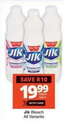 Checkers JIK BLEACH all variants offer