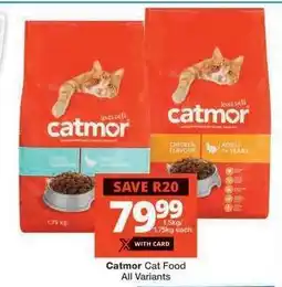 Checkers CATMOR CAT FOOD offer