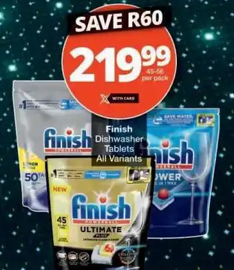 Checkers Finish Dishwasher Tablets offer