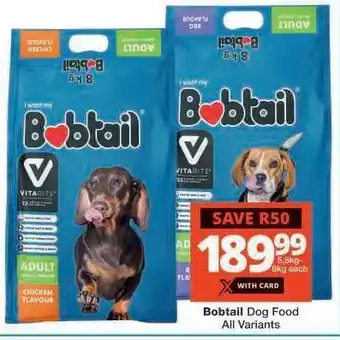 Checkers Bobtail Dog Food offer