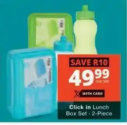 Checkers Click in Lunch Box Set offer