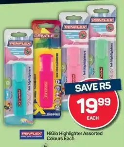 Pick n Pay HiGlo Highlighter Assorted Colours Each offer