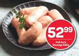 Pick n Pay PnP Pork Sausage 500g offer