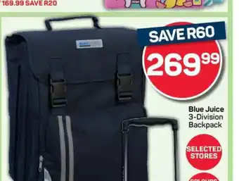 Pick n Pay Blue Juice 3-Division Backpack offer