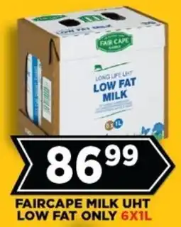 Goal Supermarket Faircape milk uht low fat only offer