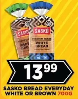 Goal Supermarket Sasko bread everyday white or brown offer