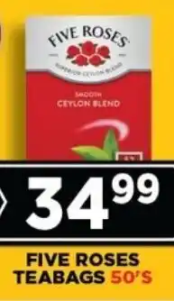 Goal Supermarket Five roses teabags offer