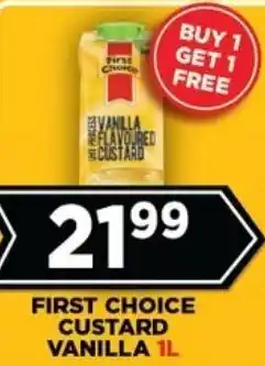 Goal Supermarket First choice custard vanilla offer