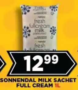 Goal Supermarket Sonnendal milk sachet full cream offer