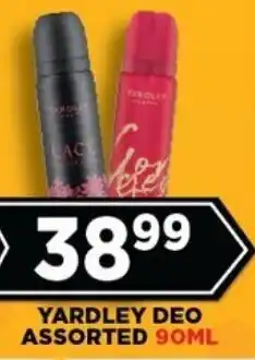 Goal Supermarket Yardley deo assorted offer