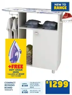 Russells Compact ironing board offer