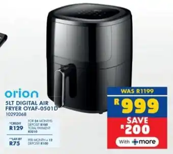 Russells Orion digital air fryer offer