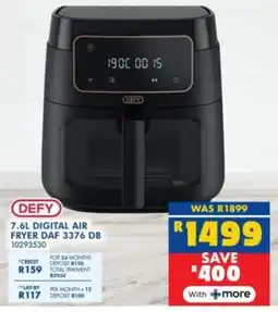 Russells Defy digital air fryer offer