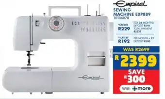 Russells Empisal sewing machine offer