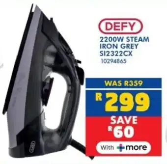 Russells Defy 2200w steam iron grey offer