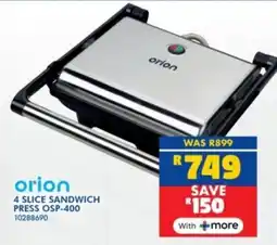 Russells Orion 4 slice sandwich press offer