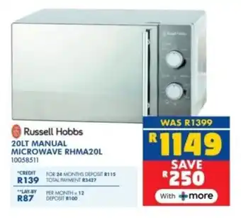 Russells Russell hobbs manual microwave offer
