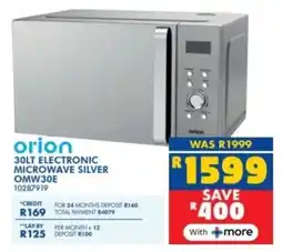 Russells Orion electronic microwave silver offer
