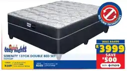 Russells Cozy nights serenity double bed set offer