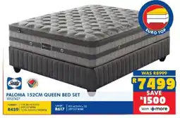 Russells Sealy paloma queen bed set offer