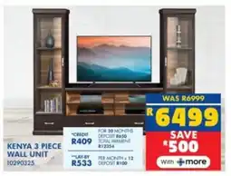 Russells Kenya wall unit offer