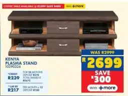 Russells Kenya plasma stand offer
