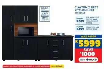 Russells Clayton kitchen unit offer