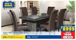 Russells Luna dining room suite offer