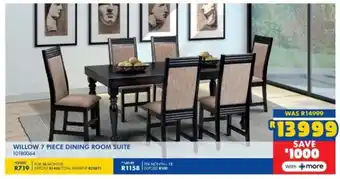 Russells Willow dining room suite offer
