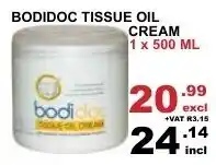 Arrow Cash And Carry Bodidoc Tissue Oil Cream 1 x 500ml offer