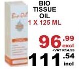 Bio Tissue Oil 1 x 125ml offer at Arrow Cash And Carry