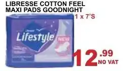 Libresse Cotton Feel maxi Pads Goodnight 1 x 7'S