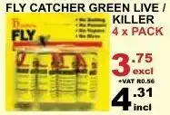 Fly Catcher Green Live / Killer 4 x Pack