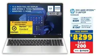Russells HP 255 AMD Ryzen 3 Laptop offer