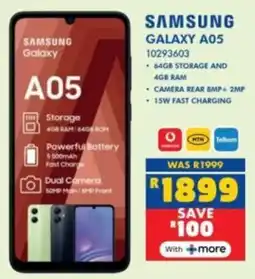 Russells SAMSUNG Galaxy A05 offer